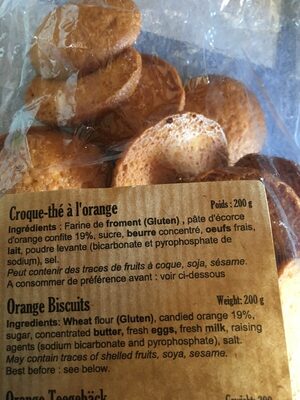 Croque-thé à l'orange 200 gr ( 08300 )
